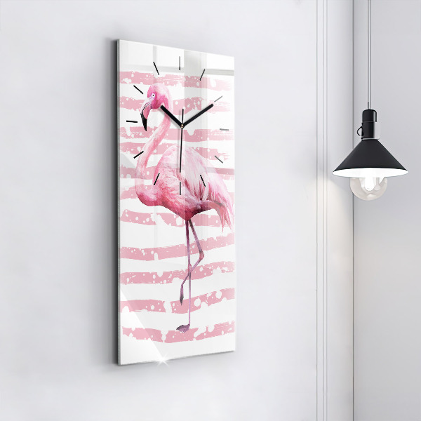 Vertikálne hodiny Grafika Flamingo