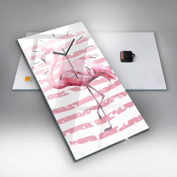 Vertikálne hodiny Grafika Flamingo