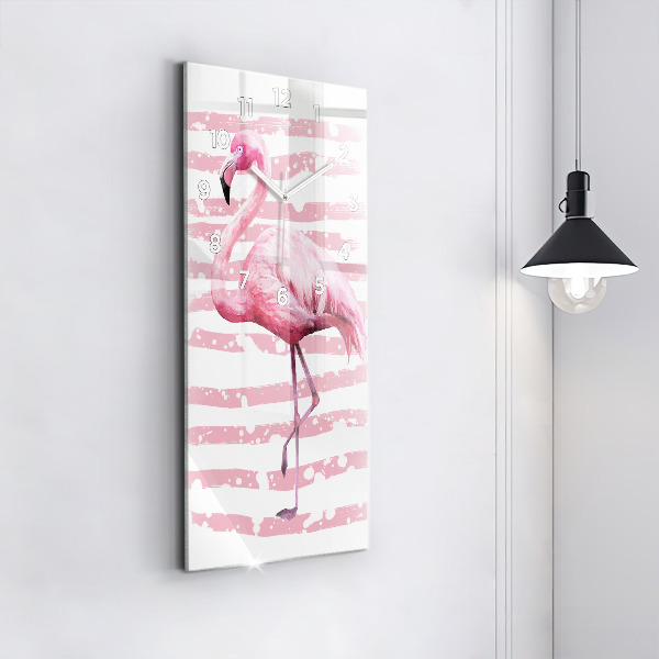Vertikálne hodiny Grafika Flamingo