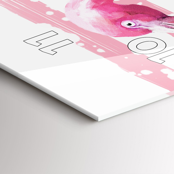 Vertikálne hodiny Grafika Flamingo
