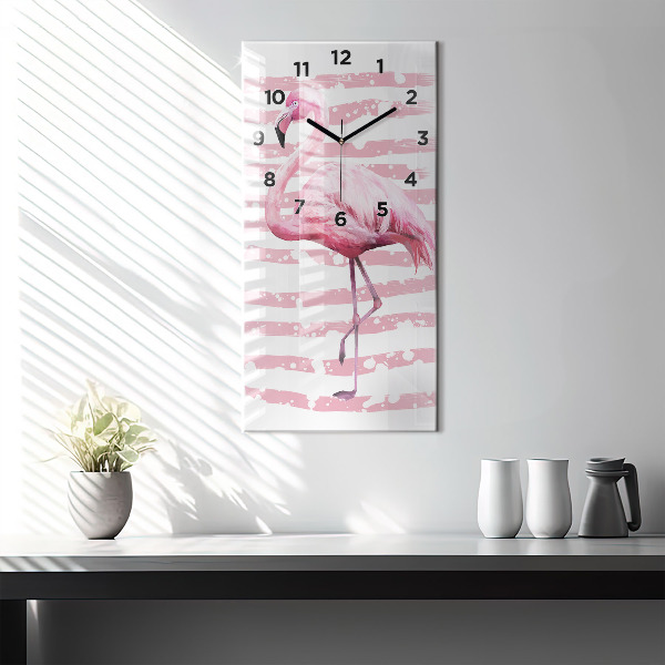 Vertikálne hodiny Grafika Flamingo