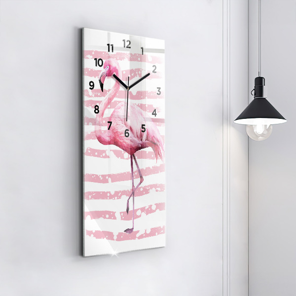 Vertikálne hodiny Grafika Flamingo