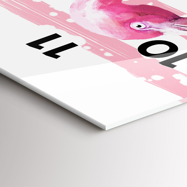 Vertikálne hodiny Grafika Flamingo