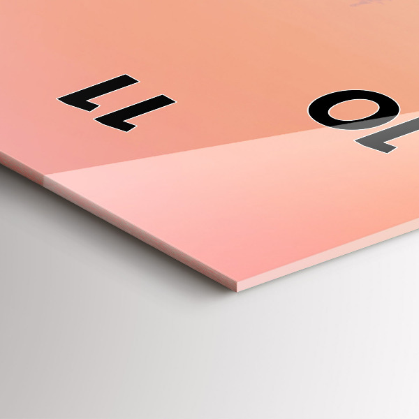 Vertikálne hodiny Les v hmle