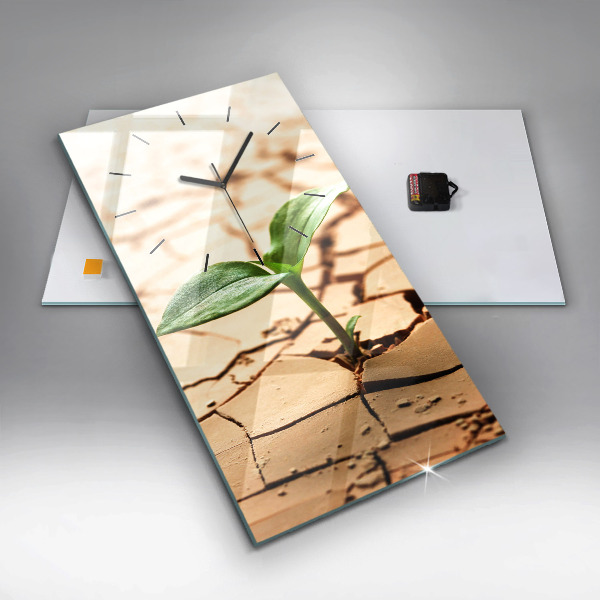 Vertikálne hodiny Zasaďte do suchej pôdy