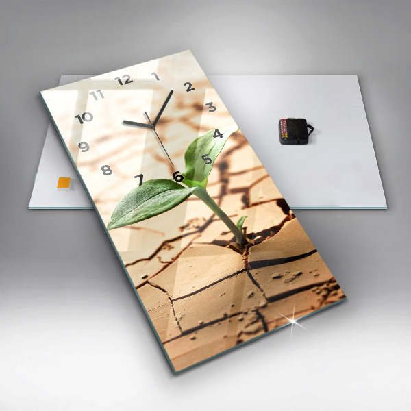 Vertikálne hodiny Zasaďte do suchej pôdy