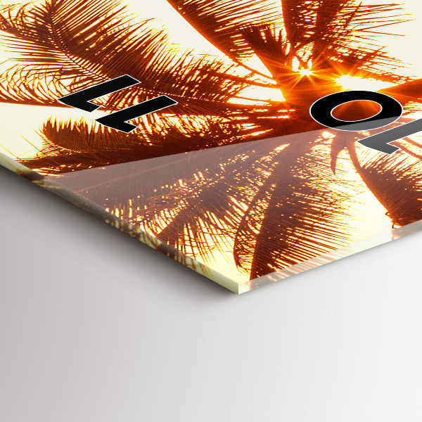 Vertikálne hodiny Slnečné palmy