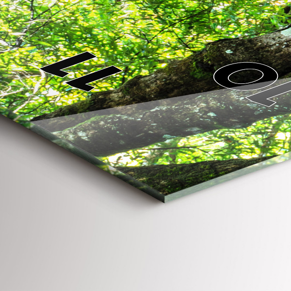 Vertikálne hodiny Vodopád v lese