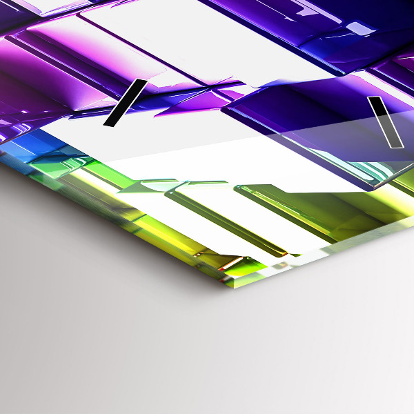 Vertikálne hodiny Farebné kocky