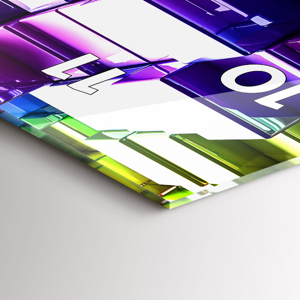 Vertikálne hodiny Farebné kocky