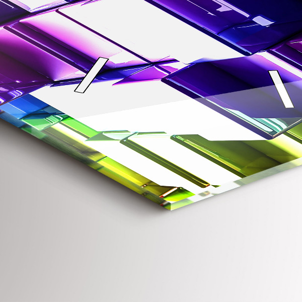 Vertikálne hodiny Farebné kocky