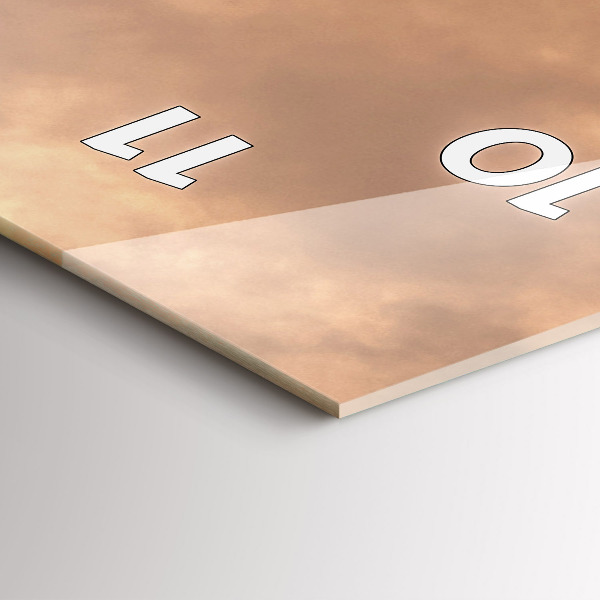 Vertikálne hodiny Zvieratá a západ slnka