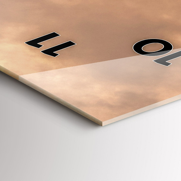 Vertikálne hodiny Zvieratá a západ slnka