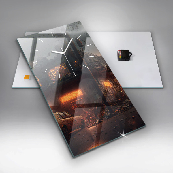 Vertikálne hodiny Apokalyptická budova