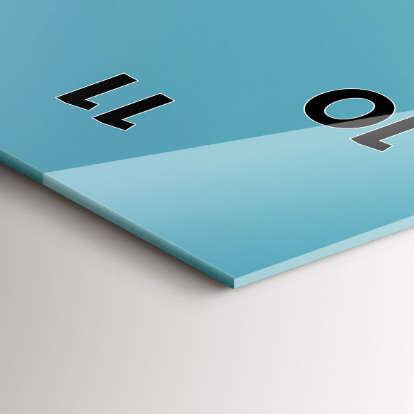 Vertikálne hodiny Pastelová farba oblohy