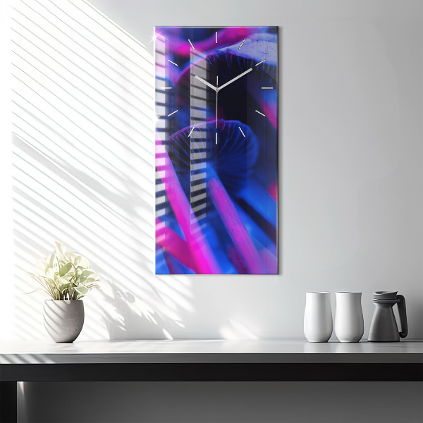 Vertikálne hodiny Magické farebné huby