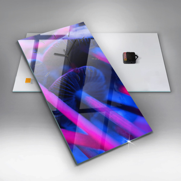 Vertikálne hodiny Magické farebné huby