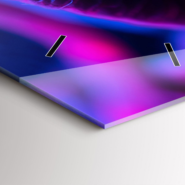 Vertikálne hodiny Magické farebné huby