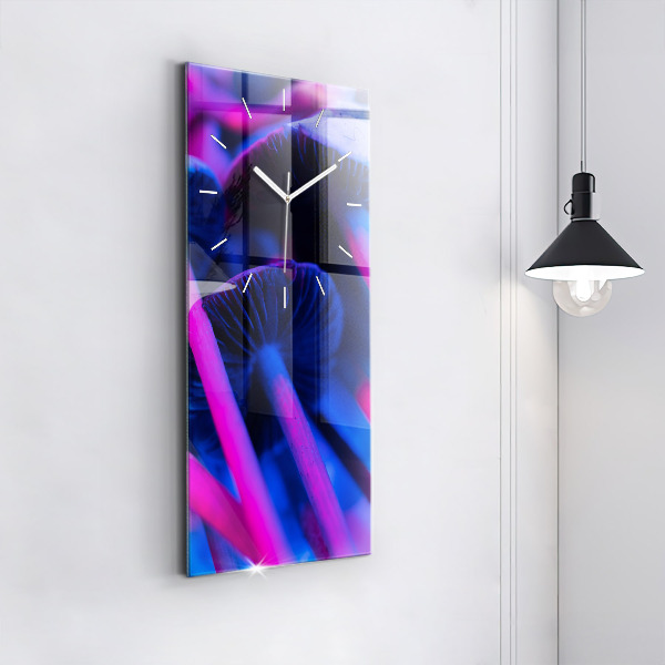 Vertikálne hodiny Magické farebné huby