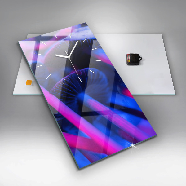 Vertikálne hodiny Magické farebné huby