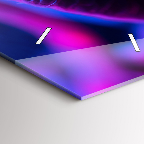 Vertikálne hodiny Magické farebné huby