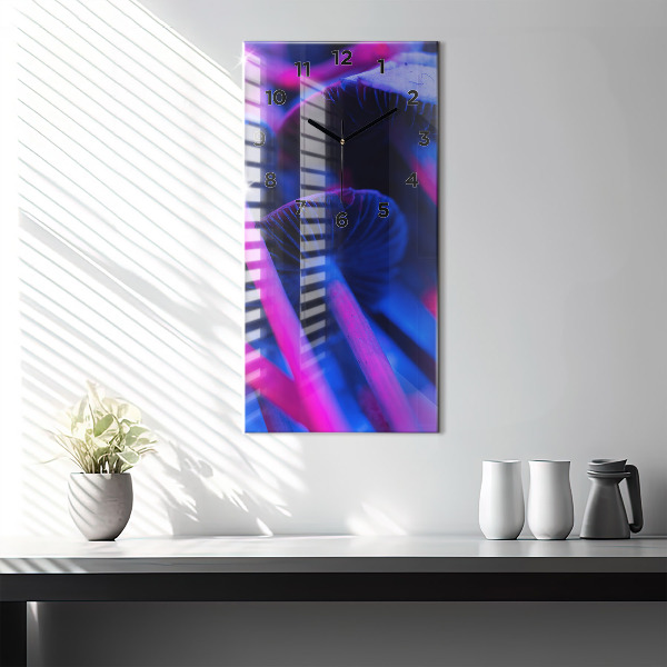 Vertikálne hodiny Magické farebné huby