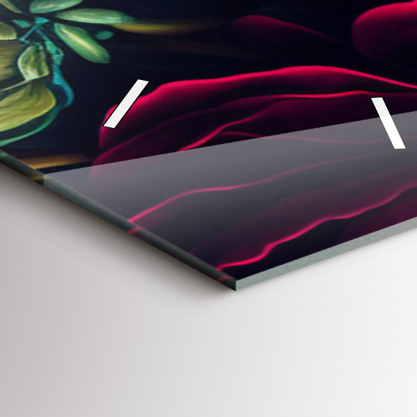 Vertikálne hodiny Vintage kytica kvetov