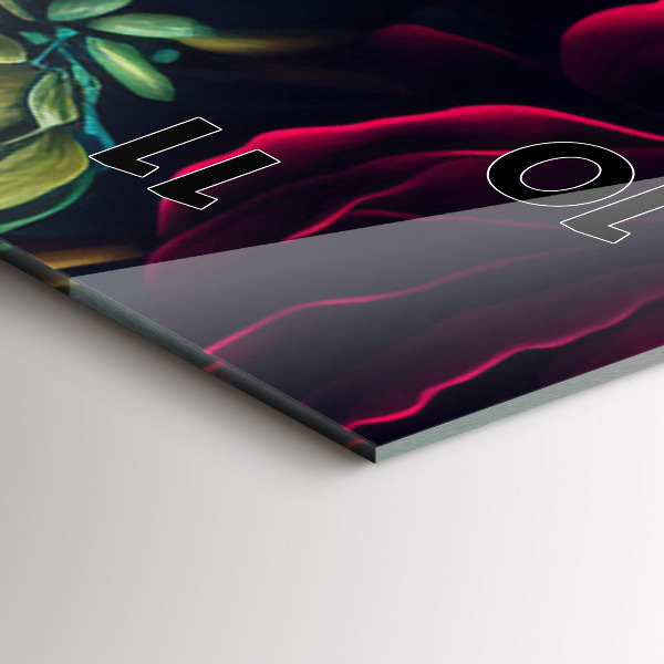 Vertikálne hodiny Vintage kytica kvetov