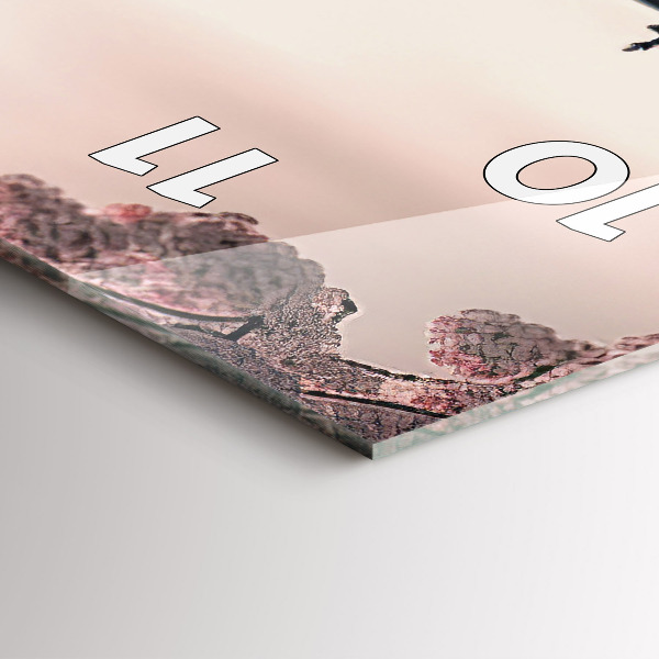 Vertikálne hodiny Veža a kvety v Ázii