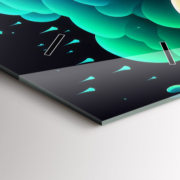 Vertikálne hodiny Neónové huby