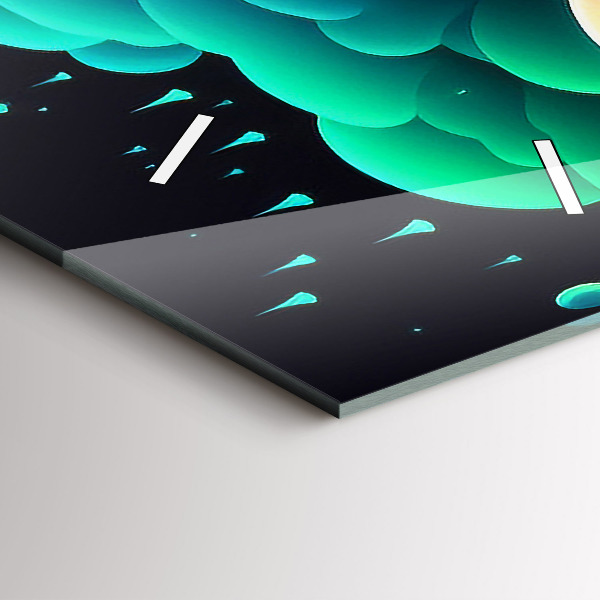 Vertikálne hodiny Neónové huby