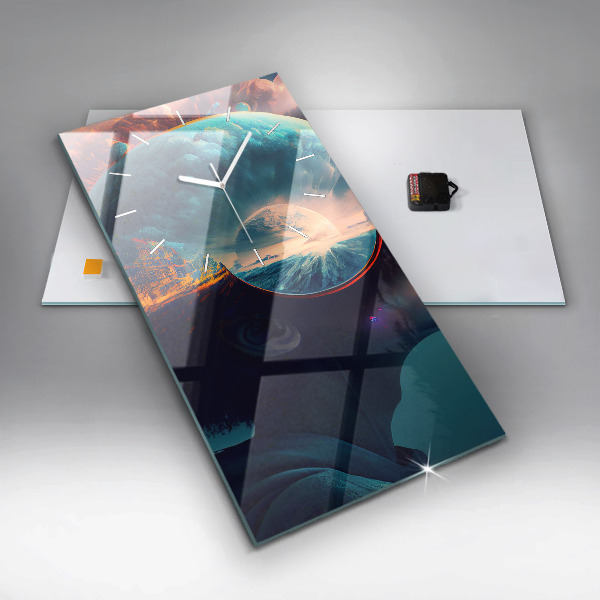 Vertikálne hodiny Futuristický svet