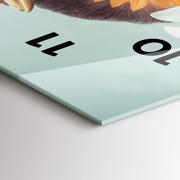 Vertikálne hodiny Žena s kvetmi