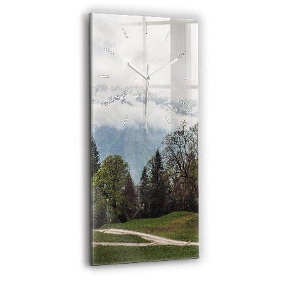 Vertikálne hodiny Výhľad na hory