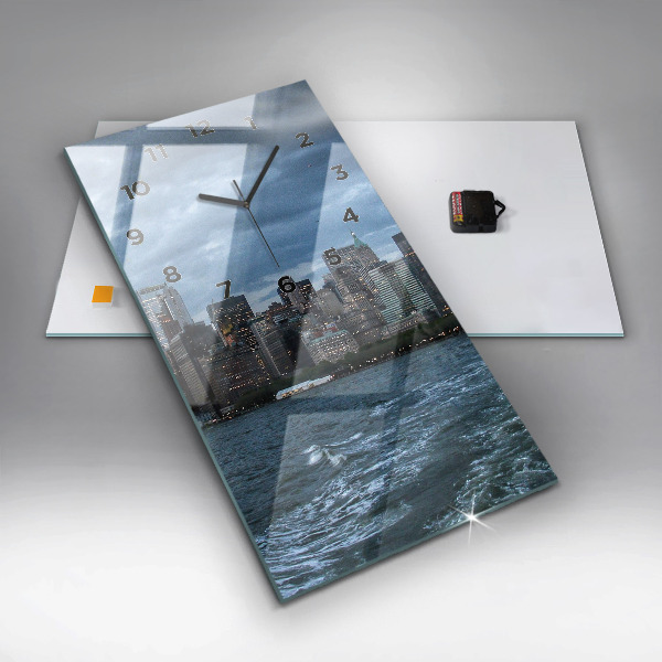 Vertikálne hodiny Panoráma New Yorku