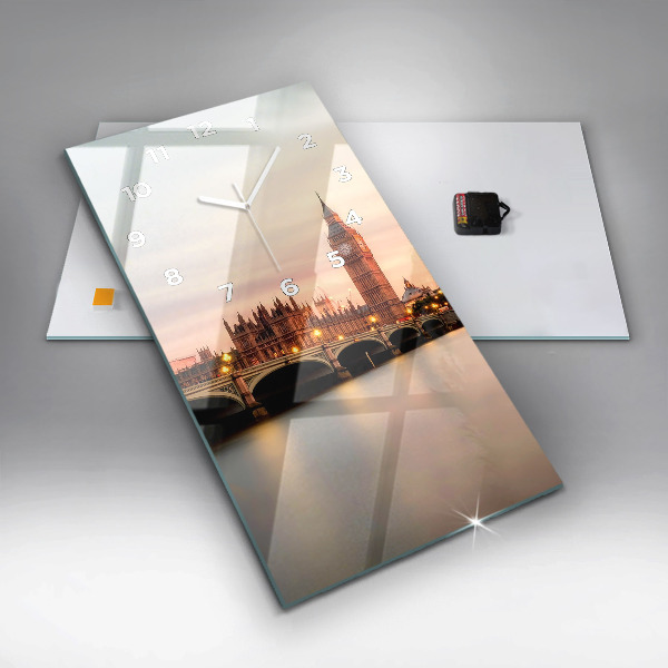 Vertikálne hodiny Panoráma Londýna Big Ben