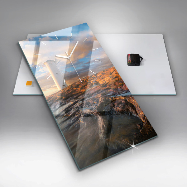 Vertikálne hodiny Maják a Baltské more