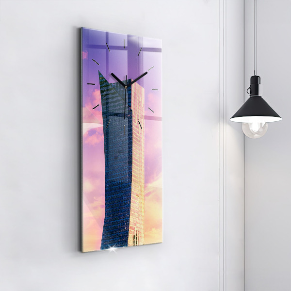 Vertikálne hodiny Mrakodrap vo Varšave