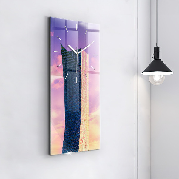 Vertikálne hodiny Mrakodrap vo Varšave