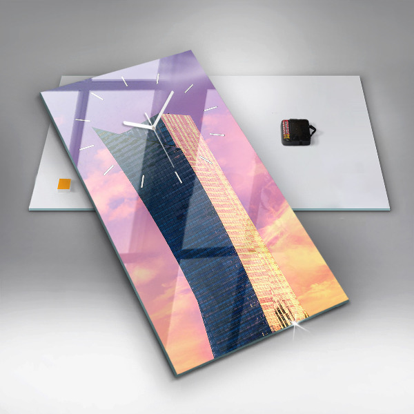 Vertikálne hodiny Mrakodrap vo Varšave