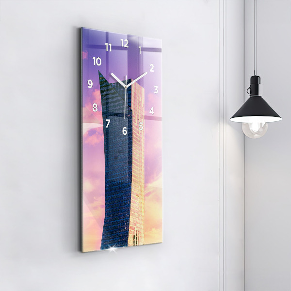 Vertikálne hodiny Mrakodrap vo Varšave