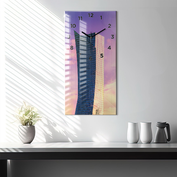 Vertikálne hodiny Mrakodrap vo Varšave