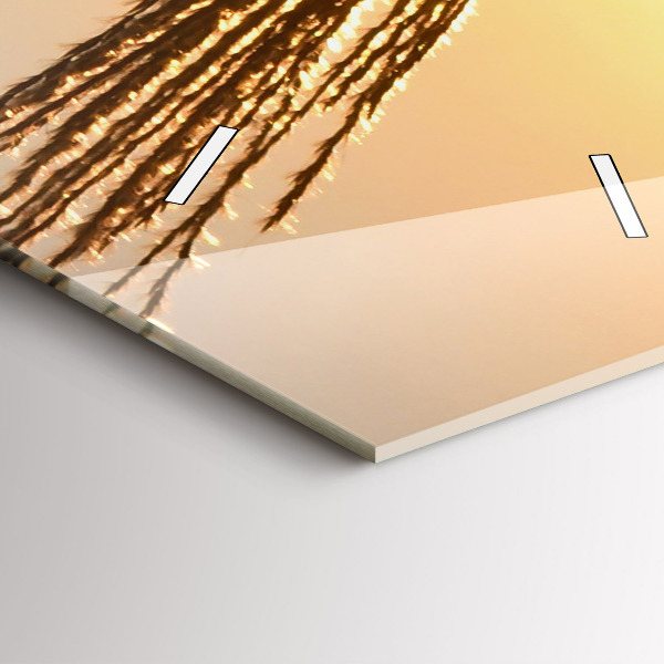 Vertikálne hodiny Pšenica na zlatom slnku