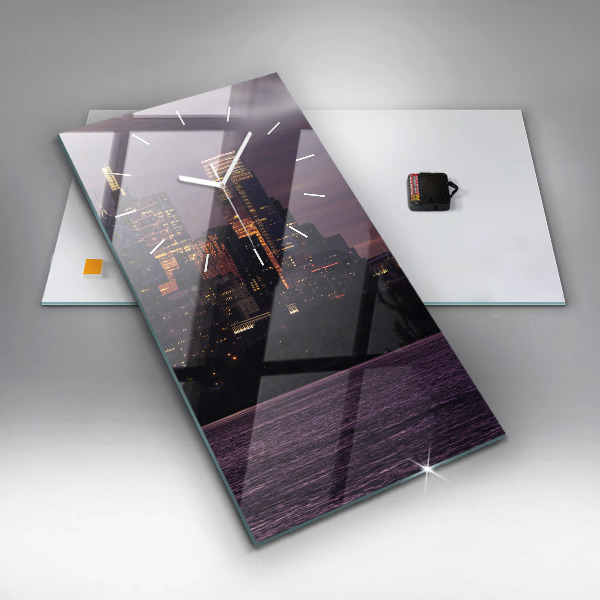 Vertikálne hodiny Panoráma mesta Philadelphia