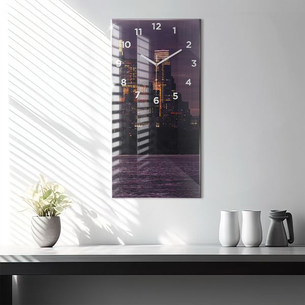 Vertikálne hodiny Panoráma mesta Philadelphia