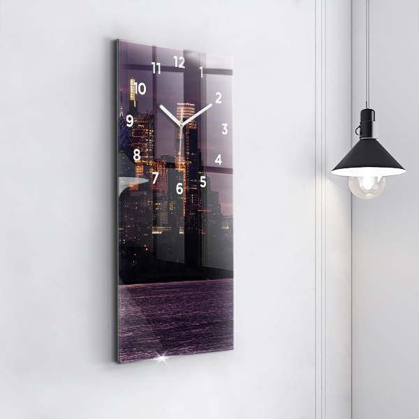 Vertikálne hodiny Panoráma mesta Philadelphia