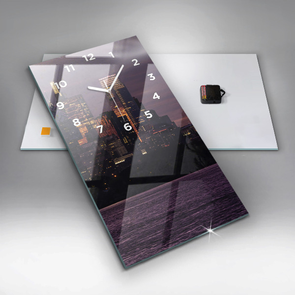 Vertikálne hodiny Panoráma mesta Philadelphia