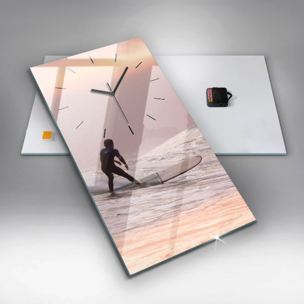 Vertikálne hodiny Surfer na Havaji