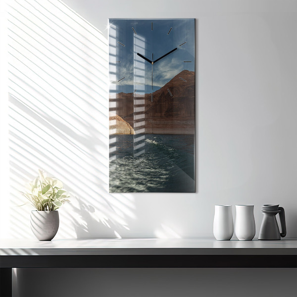 Vertikálne hodiny Osoba vodné lyžovanie