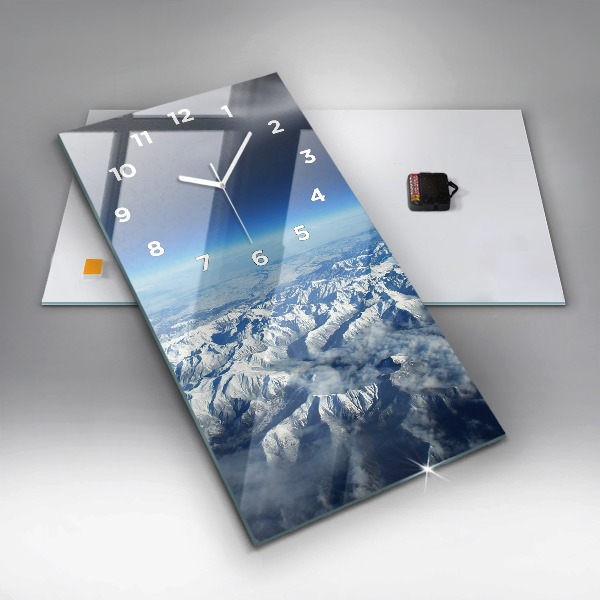 Vertikálne hodiny Horská krajina rieky